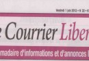 Courrier Liberté, Vendredi 1er Juin 2012, n°22, Cahier spécial « Elections Législatives »